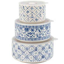 Load image into Gallery viewer, Blue Florals Server Set
