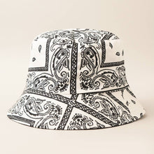 Load image into Gallery viewer, Paisley Pattern Reversible Safari Bucket Hat Collection
