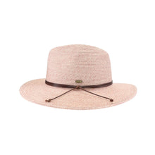 Load image into Gallery viewer, Two-Tone Leather Cord Panama Hat Collection
