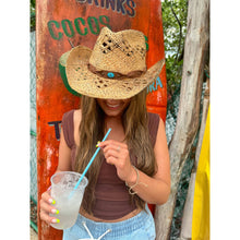 Load image into Gallery viewer, Santa Fe Raffia Cowboy Hat
