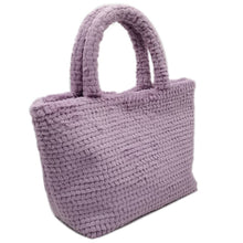 Load image into Gallery viewer, Large Fuzzy Tote Bag-Black
