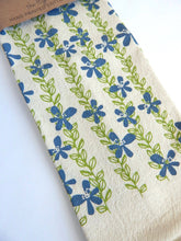 Load image into Gallery viewer, Hand Printed Floral Vine Kitchen Dish Towel
