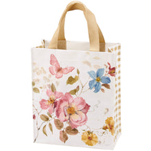 Load image into Gallery viewer, Floral Butterfly Tote Bag
