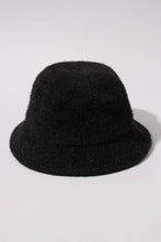 Load image into Gallery viewer, Soft Feather Yarn Bucket Hat- Black
