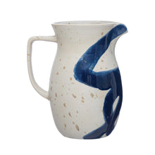 Load image into Gallery viewer, Hand-Painted Stoneware Pitcher
