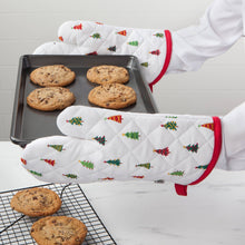 Load image into Gallery viewer, Merry &amp; Bright Oven Mitt
