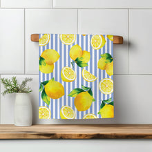 Load image into Gallery viewer, Lemon Stripe Kitchen Dish Towel
