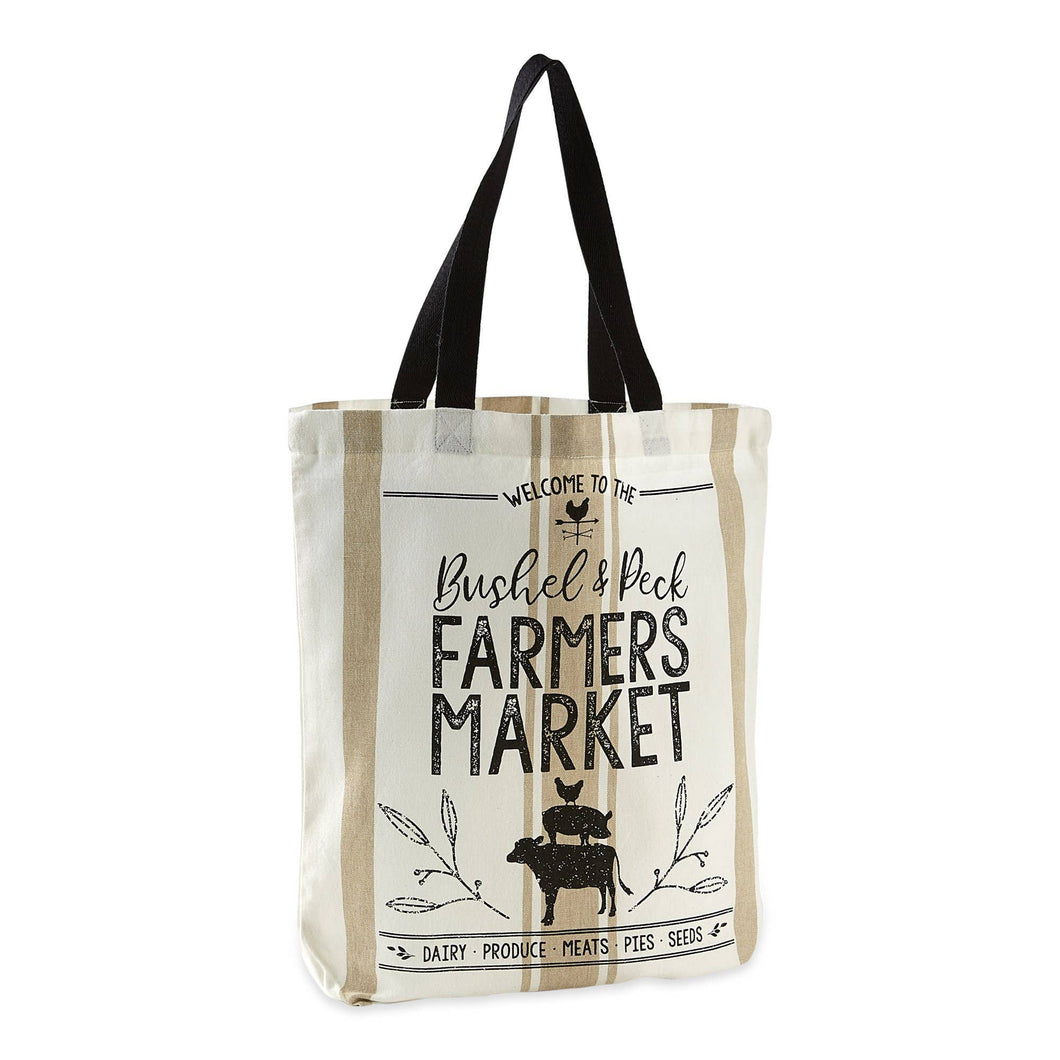 Farmers Market Printed Tote Bag