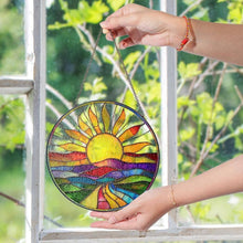 Load image into Gallery viewer, Colorful Sunrise Stained Glass Suncatcher Collection
