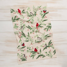 Load image into Gallery viewer, Forest Birds Christmas Dish Towel
