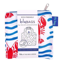 Load image into Gallery viewer, Lobster Waves Reusable Shopper Tote Bag
