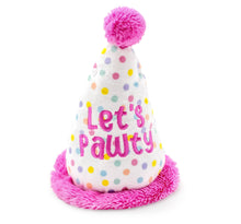 Load image into Gallery viewer, Birthday Hat Pink Dog Toy

