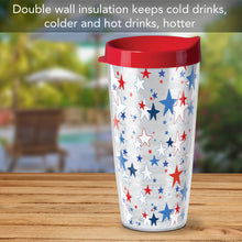 Load image into Gallery viewer, Star Shimmer Insulated Travel Tumbler w/Lid 22 oz.

