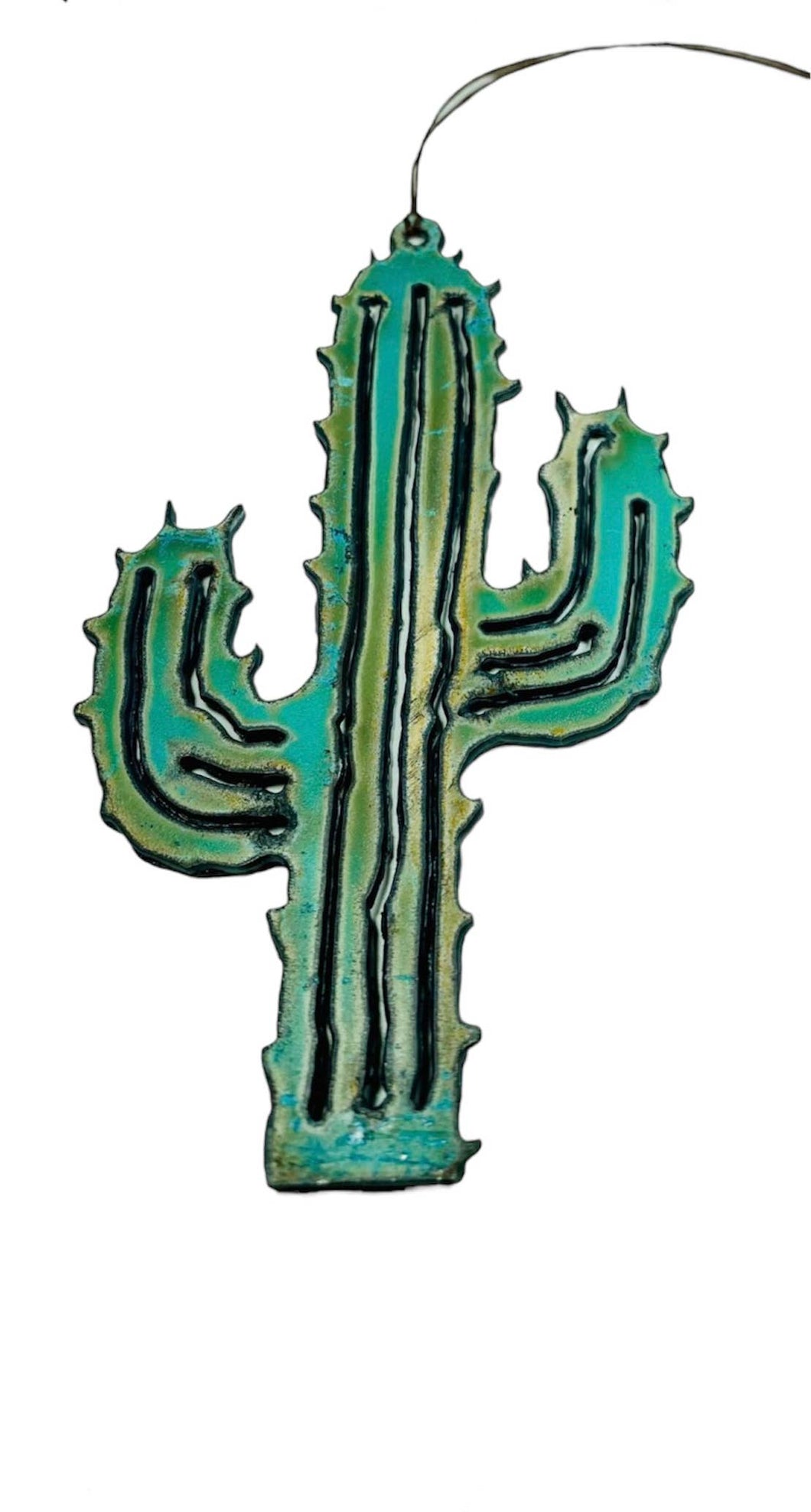 Saguaro Cactus Metal Ornament