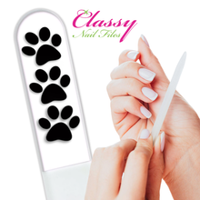 Load image into Gallery viewer, Paw Print Crystal Nail File
