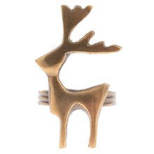 Load image into Gallery viewer, Reindeer Napkin Rings S/4
