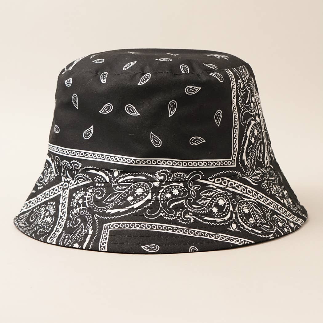 Paisley Pattern Reversible Safari Bucket Hat Collection