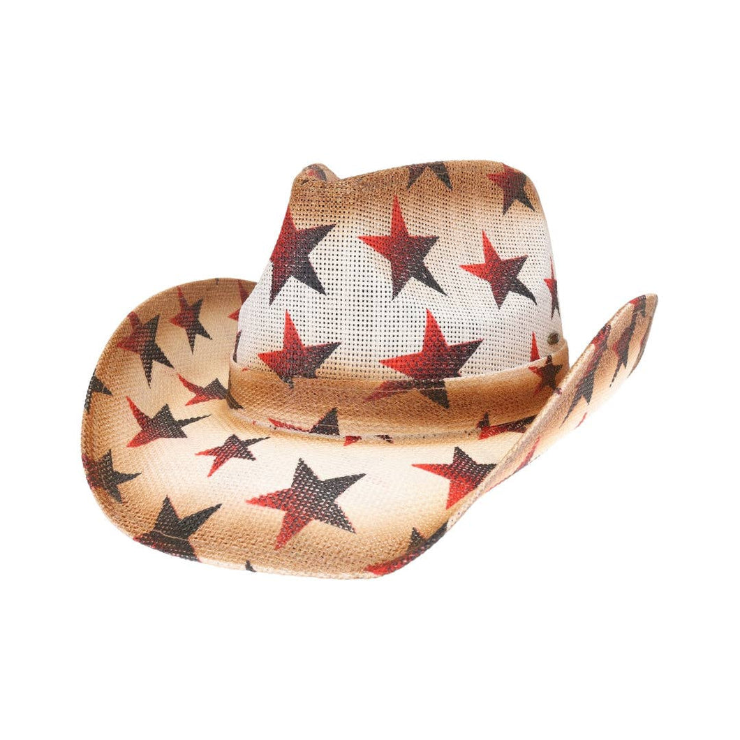 Ombre Patriotic Star Cowboy Hat