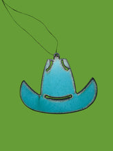 Load image into Gallery viewer, Cowboy Hat Rustic Metal Ornament
