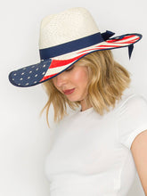 Load image into Gallery viewer, Floppy Oversized USA Flag Sun Hat
