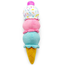 Load image into Gallery viewer, 3-Scoop Ice Cream Cone Dog Toy
