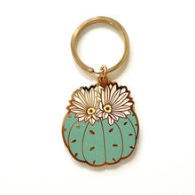 Load image into Gallery viewer, Blooming Cactus Enamel Keychain
