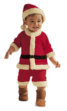 Load image into Gallery viewer, Red &amp; White Santa Claus Baby Outfit- Romper &amp; Hat
