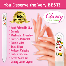Load image into Gallery viewer, Spring Floral Crystal Nail File
