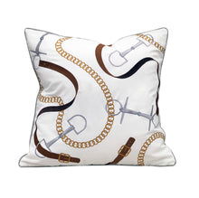 Load image into Gallery viewer, Bits &amp; Leather Indoor/Outdoor Throw Pillow
