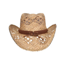 Load image into Gallery viewer, Santa Fe Raffia Cowboy Hat
