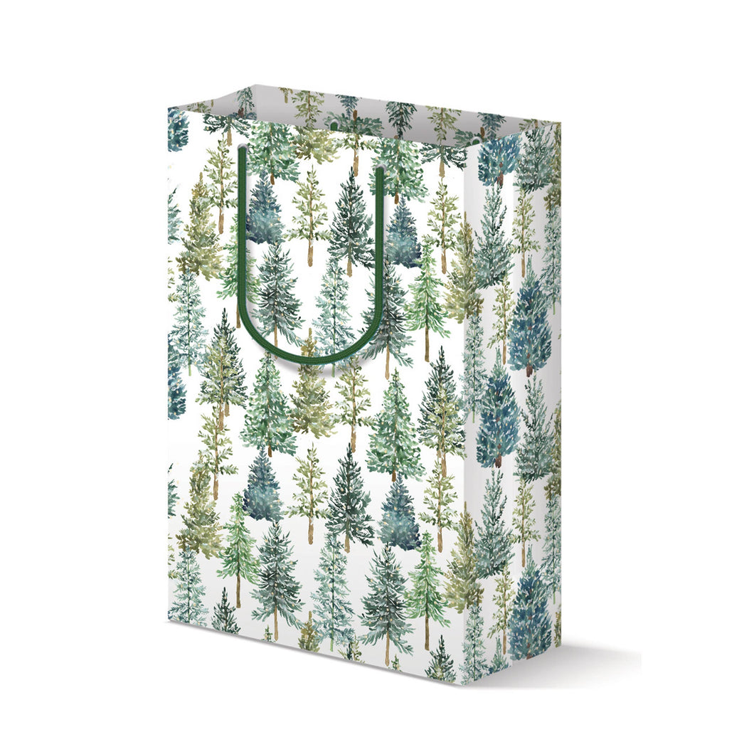 Evergreen Christmas Trees Gift Bag