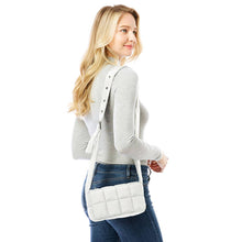 Load image into Gallery viewer, Quilted Puffer Crossbody Bag
