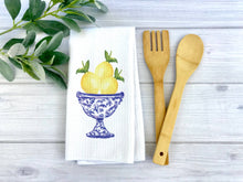 Load image into Gallery viewer, Chinoiserie Lemon Bowl Kitchen Dish Towel
