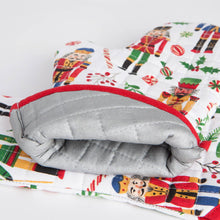 Load image into Gallery viewer, Nutcracker Christmas Chef Oven Mitt
