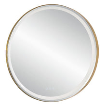 Load image into Gallery viewer, Ton Brass Lighted Round Mirror
