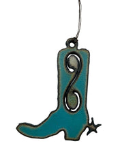Load image into Gallery viewer, Mini Turquoise Boot Ornament
