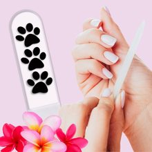 Load image into Gallery viewer, Paw Print Crystal Nail File
