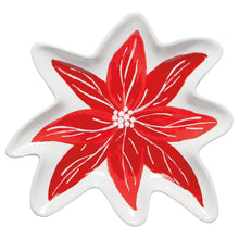 Load image into Gallery viewer, Poinsettia Christmas Dish

