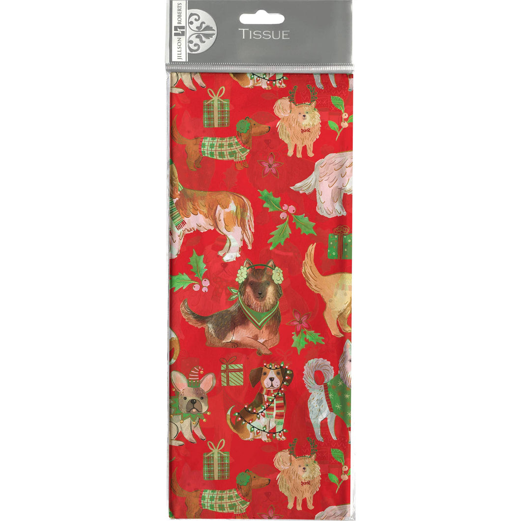 Dog Christmas Tissue Paper