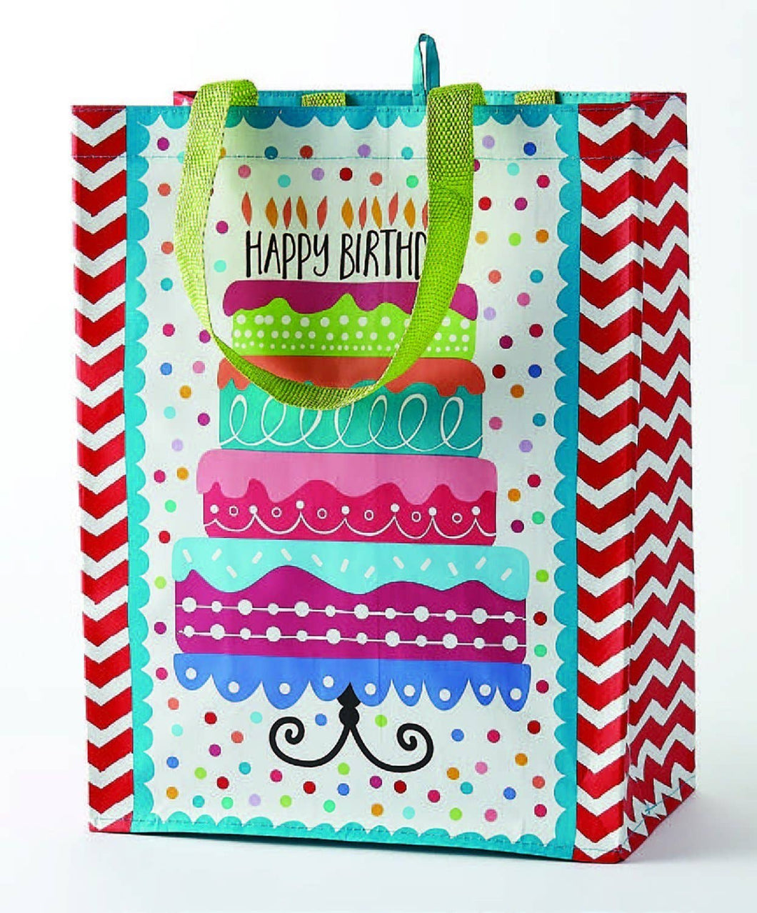 Happy Birthday Cake Reusable Tote Bag