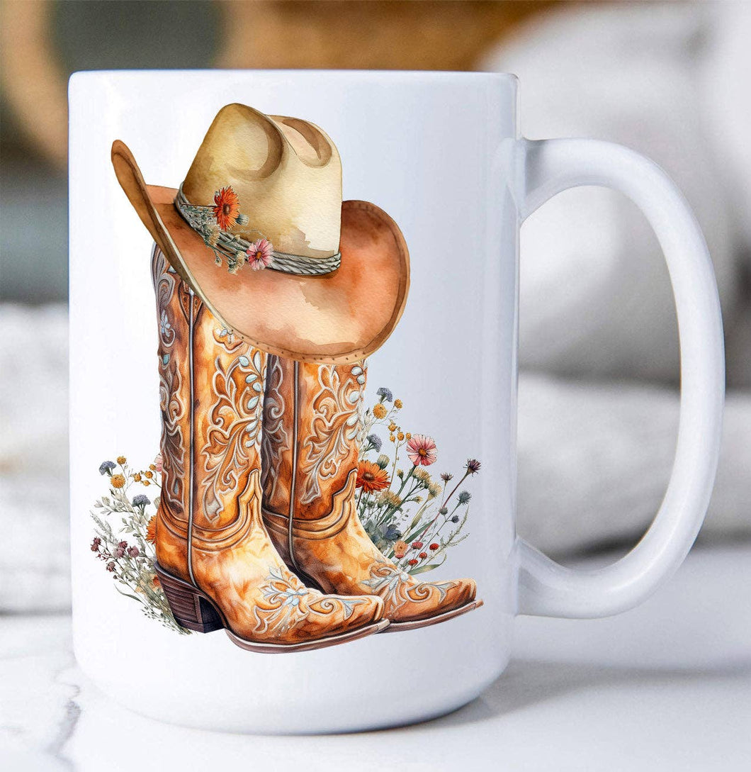 Western Cowboy Boots Coffee Mug