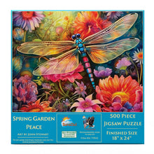 Load image into Gallery viewer, Dragonfly Spring Garden Puzzle 500 pc

