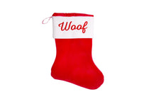 Load image into Gallery viewer, Woof Christmas Stocking Dog Toy
