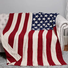 Load image into Gallery viewer, American Flag Soft Throw Blanket
