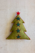 Load image into Gallery viewer, Green Felt Christmas Tree Pillow
