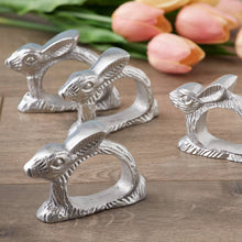 Load image into Gallery viewer, Silver Rabbit Napkin Ring
