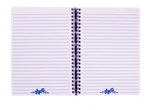 Load image into Gallery viewer, Mini Blue Floral Watercolor Notebook
