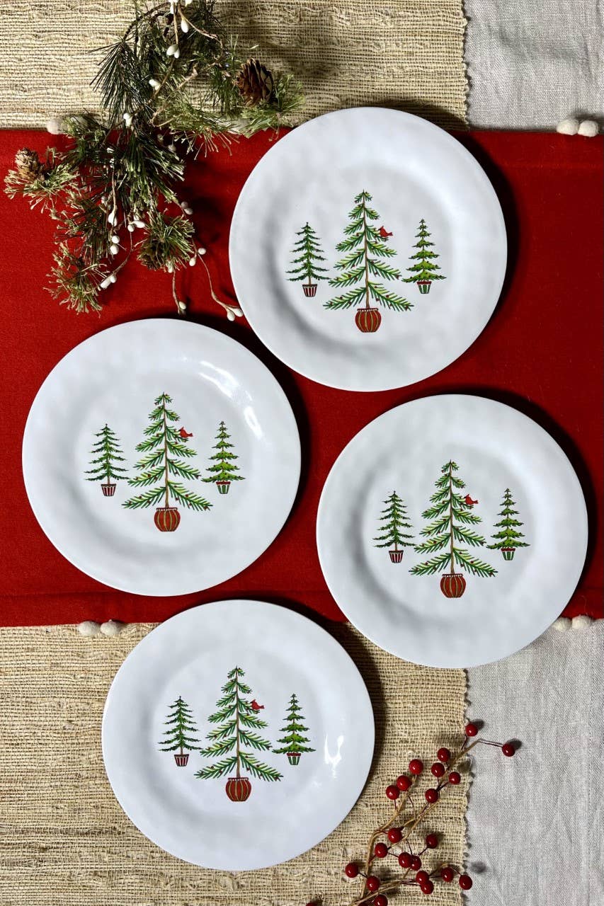 Christmas Trees Appetizer & Dessert Plate
