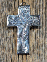 Load image into Gallery viewer, Pewter Dead Tree Cross
