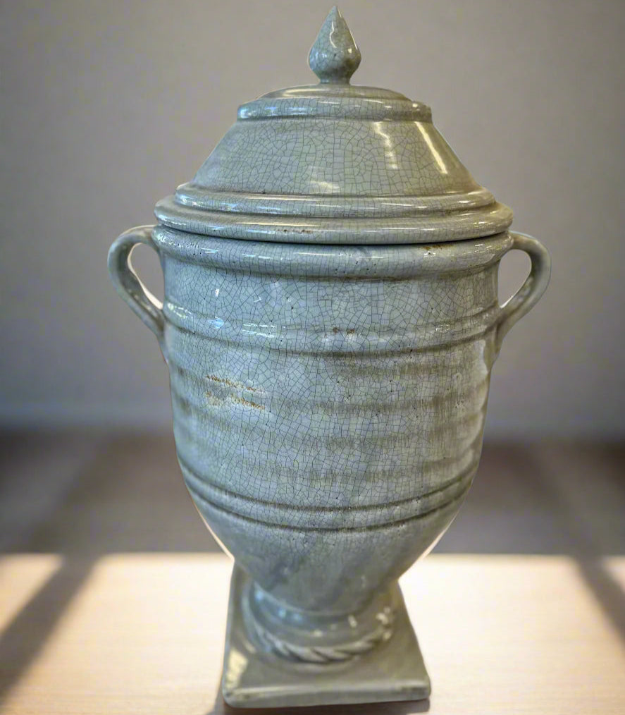 Toulon Lidded Ceramic Urn